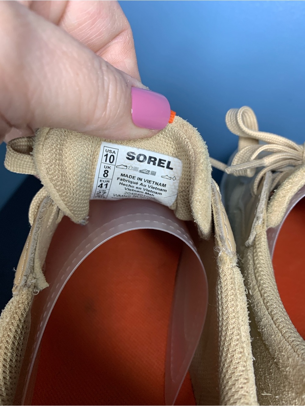 Sorel Beige & Cream Women's Lace-Up Sneakers - Picture 5 of 5